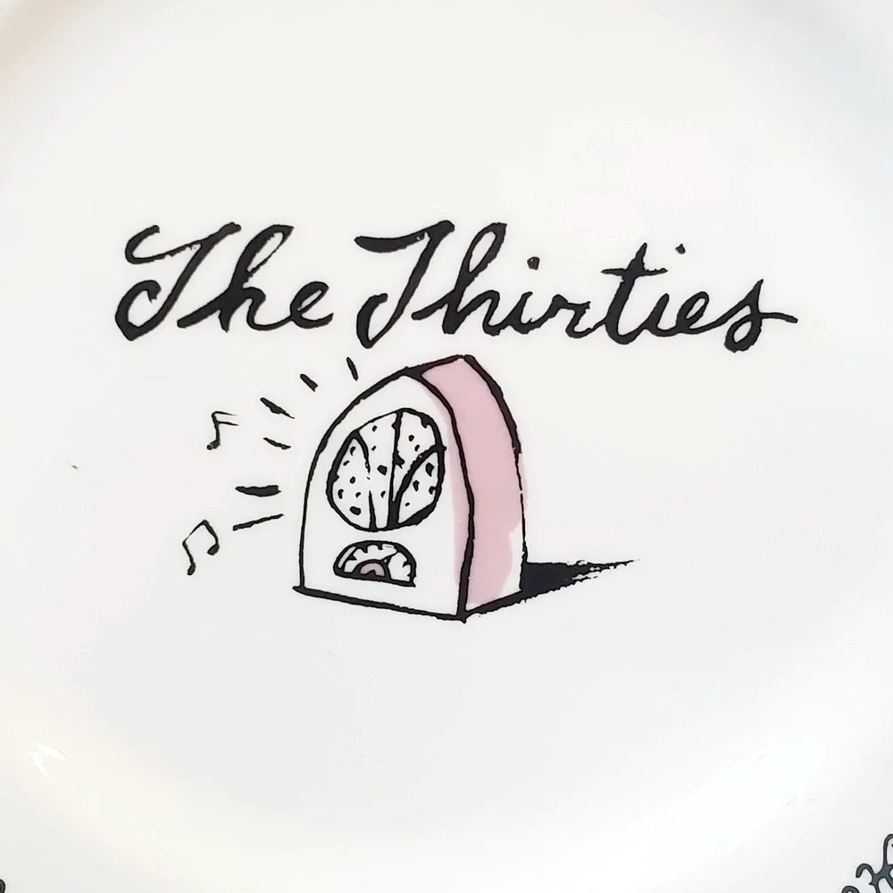Pottery Barn Decade Salad Dessert Appetizer Plate The Thirties 8.25 inch